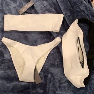White triangl bikini